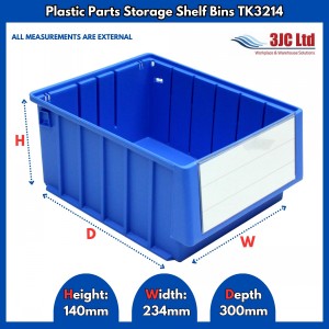 Plastic Parts Shelf Bins TK3214
